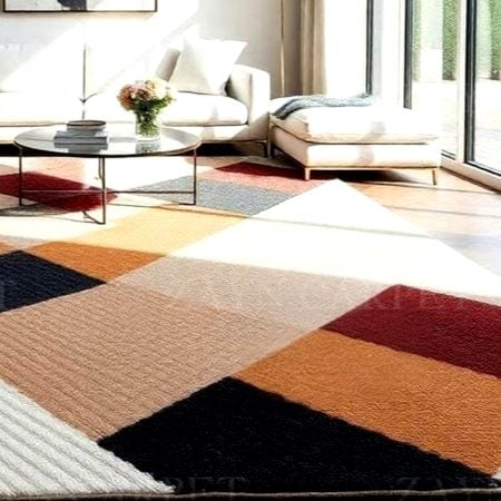 Handcrafted Geometric Multicolor Contemporary Area Rug